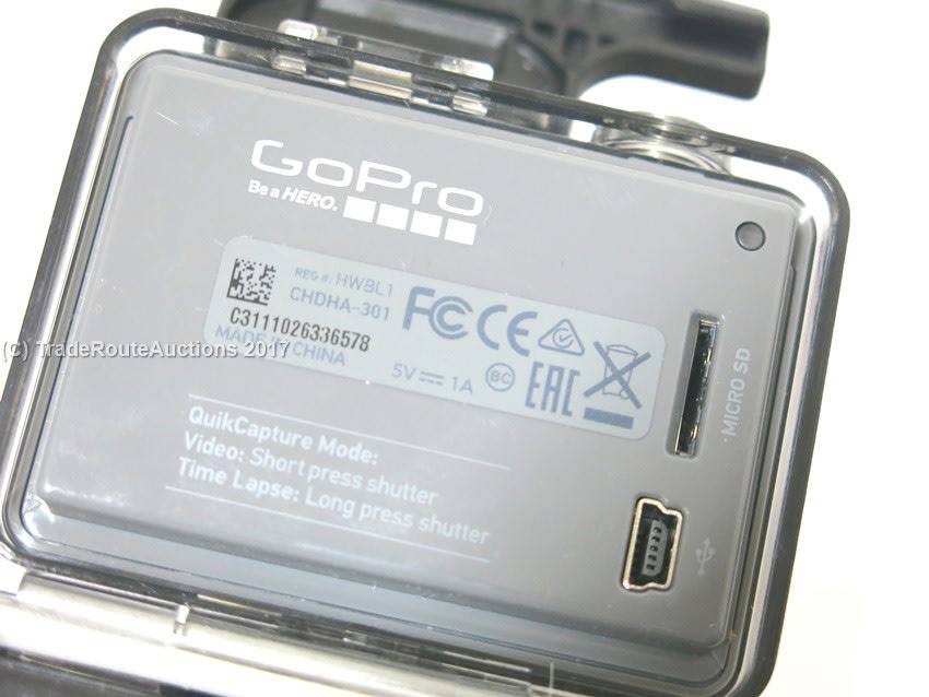 GoPro Hero CHDHA-301 5 MP Waterproof Camera - 1080p Full HD Video