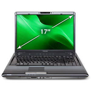 TOSHIBA SATELLITE P300  | 17.3 INCH | AMD TURION 64 X2 TL-2.3GHZ | 2GB RAM |  2 X 160GB HDD - 320GB