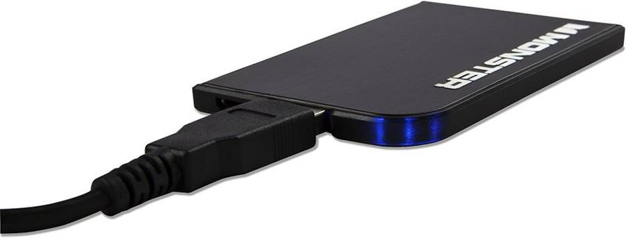 Monster Powercard - Powerbank - Credit card sized [RED]