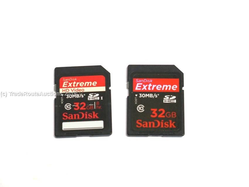 2 X 32GB SDHC CARDS SD Cards - 1 BID wins all 2 cards
