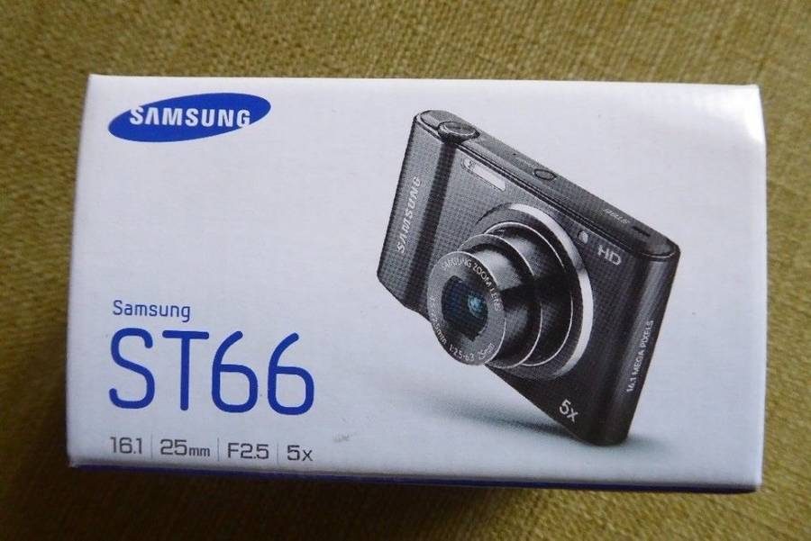 Samsung ST66 Compact Digital Camera - Black (16.1MP, 5x Optical Zoom) 2.7 inch LCD