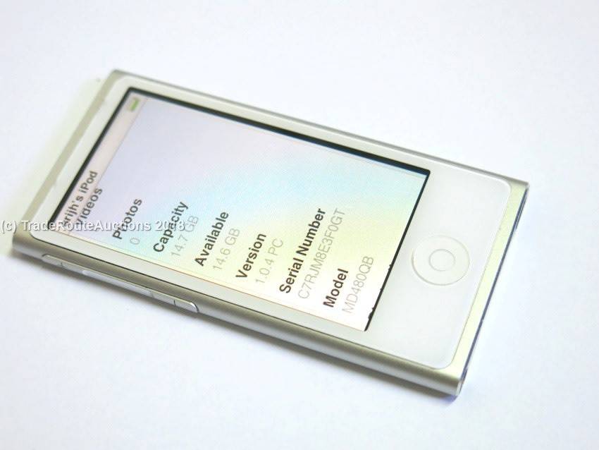 APPLE 16GB IPOD NANO - SILVER (7TH GENERATION, 2015 MODEL) | MD480QB