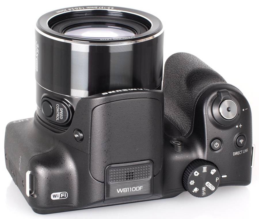 Samsung WB1100F 16.2MP CCD Smart WiFi & NFC Digital Camera with 35x Optical Zoom, 3.0" LCD