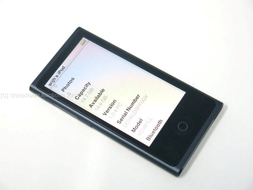APPLE 16GB IPOD NANO - BLACK (7TH GENERATION) | MD481LL | A1446