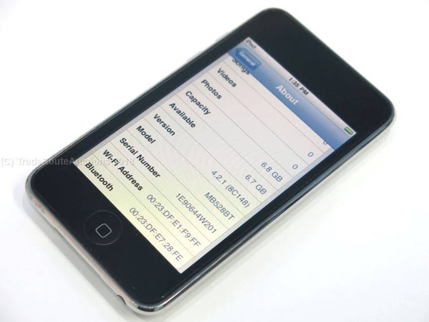 Apple iPod Touch Black | 8GB  | MB528BT | A1288