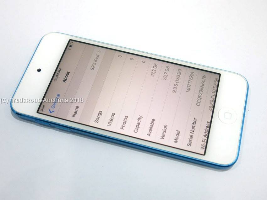 Apple iPod Touch | WHITE/BLUE | 32GB | 5th Generation | A1421 | MD717ZP/A | RETINA DISPLAY