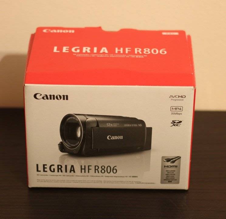 Canon LEGRIA HF R806 Digital FULL HD Camcorder, Black - 57X ZOOM - DIGIC DV4