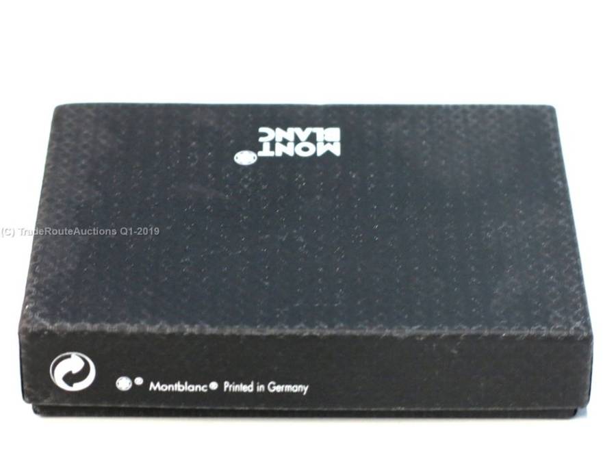 Boxed - Montblanc Meisterstück Leather business card holder, Black - MB30304 *** MONT BLANC ***