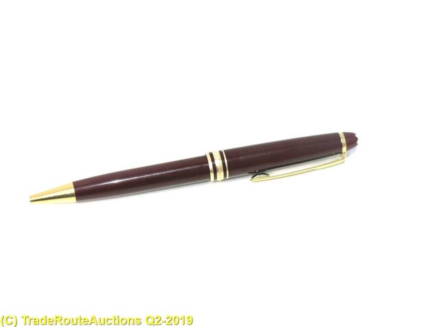 (BURGUNDY RED) Montblanc Meisterstuck Ballpoint Pen  *** MONT BLANC ***