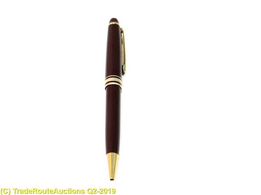 (BURGUNDY RED) Montblanc Meisterstuck Ballpoint Pen  *** MONT BLANC ***