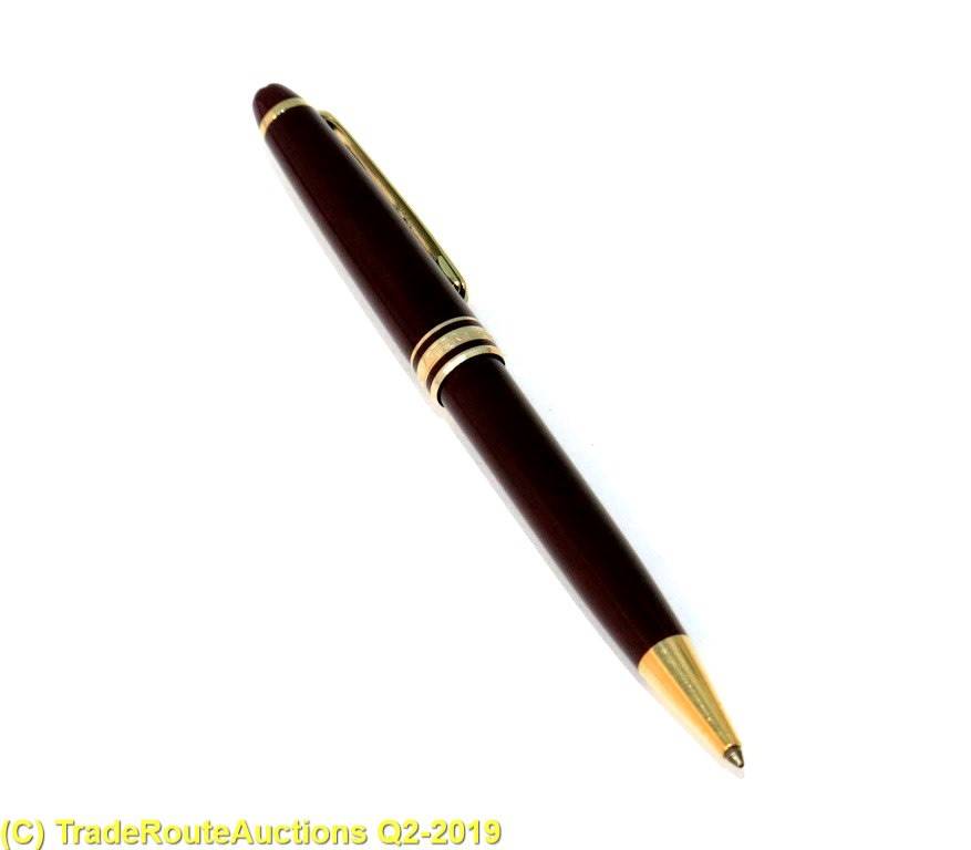 (BURGUNDY RED) Montblanc Meisterstuck Ballpoint Pen  *** MONT BLANC ***