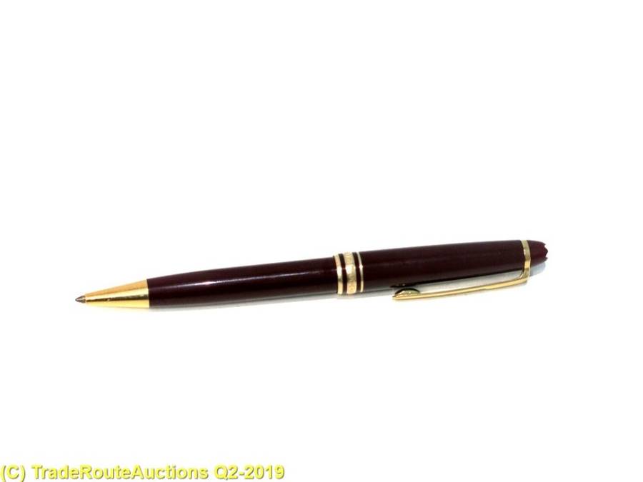 (BURGUNDY RED) Montblanc Meisterstuck Ballpoint Pen  *** MONT BLANC ***