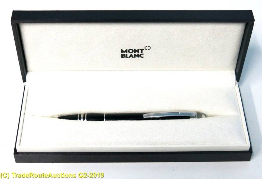Boxed - Montblanc StarWalker Midnight Black Ballpoint Pen with papers