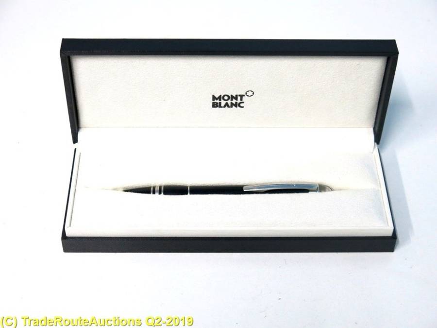 Boxed - Montblanc StarWalker Midnight Black Ballpoint Pen with papers
