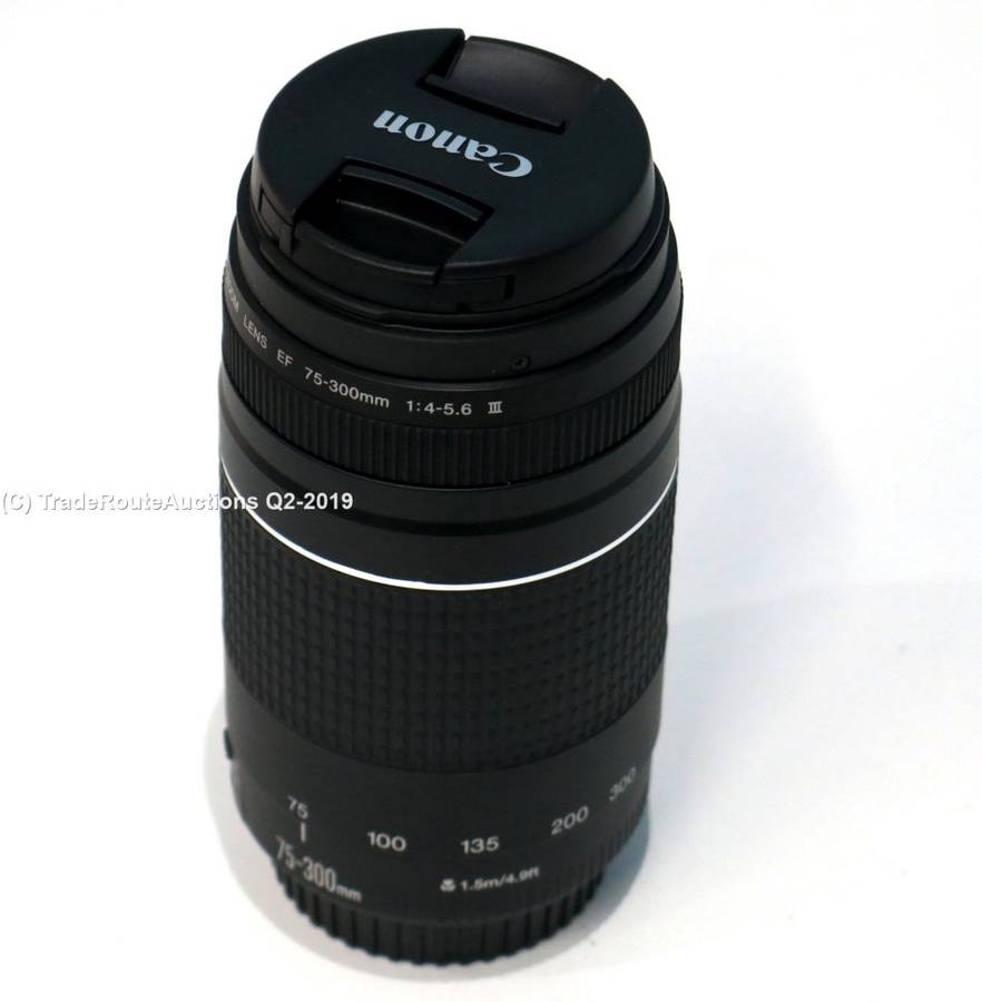 CANON EF 75-300MM 4-5.6 MARK III TELEPHOTO ZOOM LENS for 600D, 650D, 700D, 750D 1200D 1300D Etc