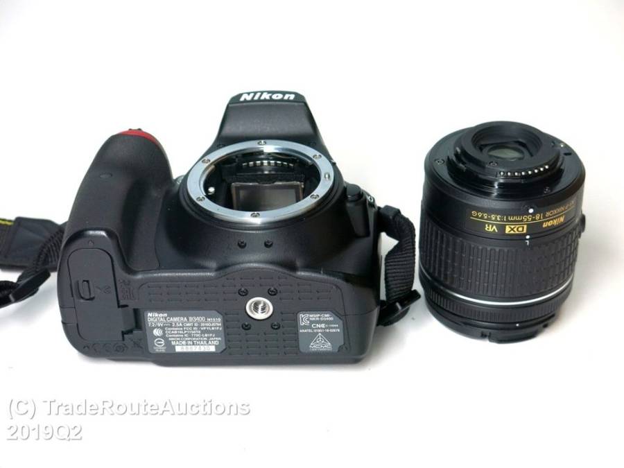 Nikon D3400 24.2 MP CMOS Digital SLR Camera body + Nikon AF-P 18-55 VR Lens Kit