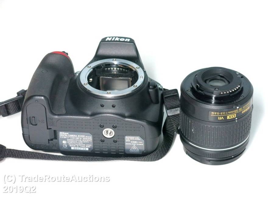 Nikon D3400 24.2 MP CMOS Digital SLR Camera body + Nikon AF-P 18-55 VR Lens Kit