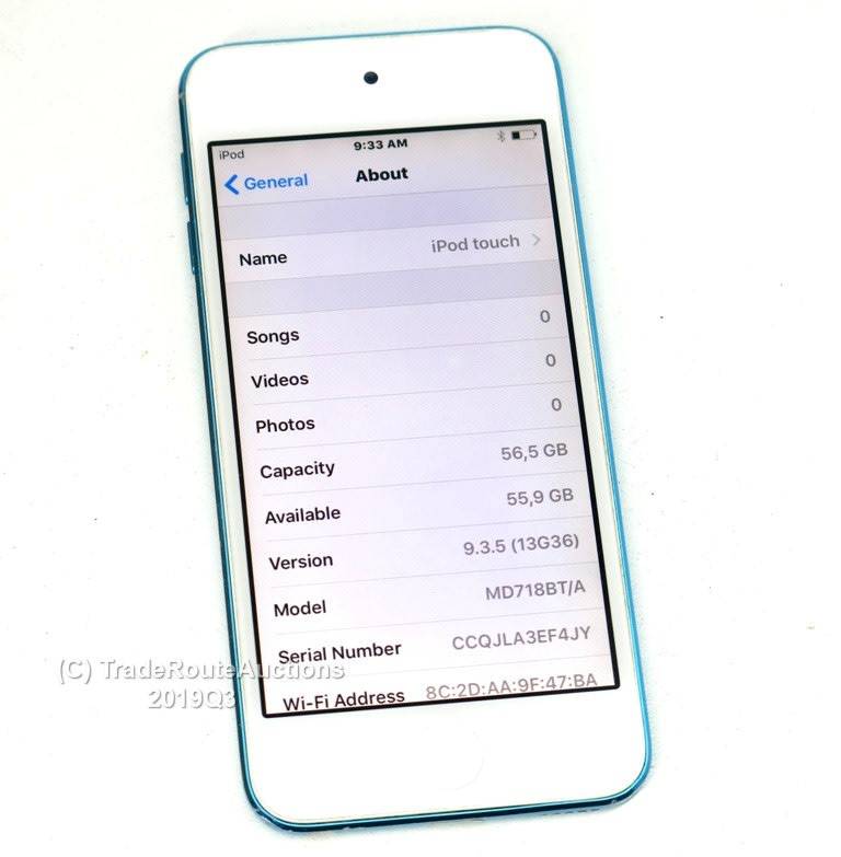Apple iPod Touch | BLUE | 64GB | 5th Generation | A1421 | MD718BT/A | RETINA DISPLAY
