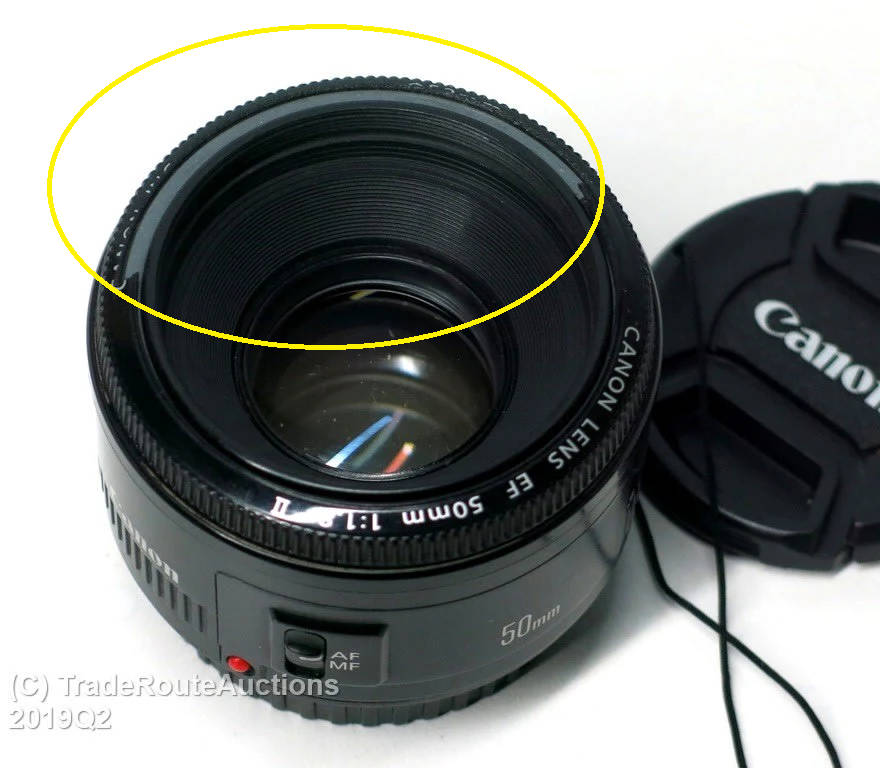 Please read - Canon EF 50mm f/1.8 II Lens - Fits Canon Cameras