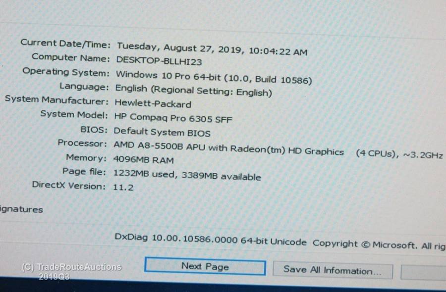 HP COMPAQ 6305 PRO SFF PC | AMD A8-5500B Processor 3.2GHz with Radeon Graphics | 4GB RAM | 500GB HDD