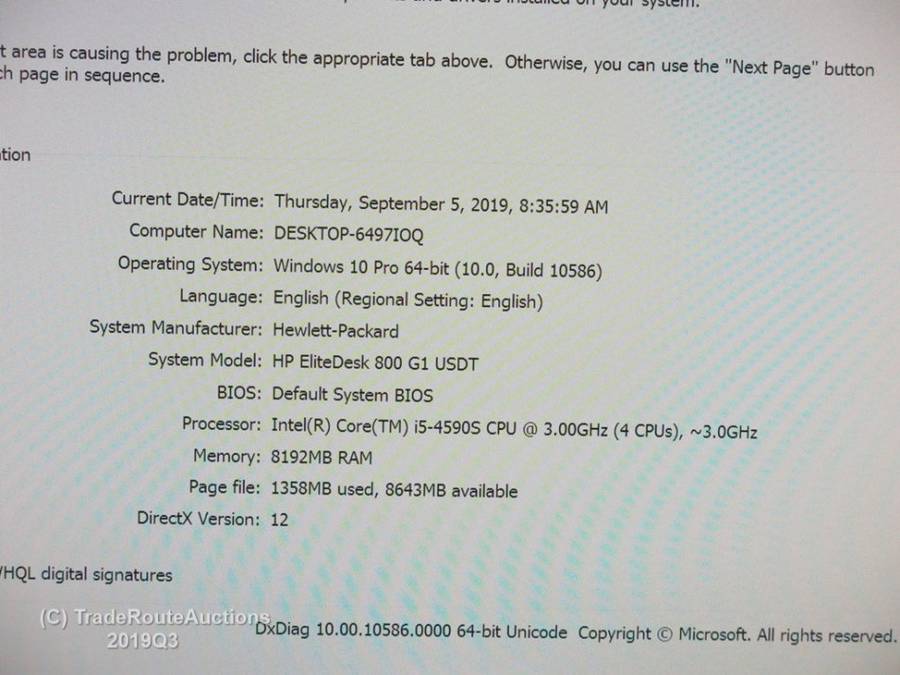 HP ELITEDESK 800 G1 USDT Desktop PC | Core i5 4590S 3.0Ghz | 8GB RAM | 320GB HDD DESKTOP PC