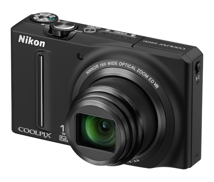 Nikon COOLPIX S9100 12.1 MP CMOS Digital Camera with 18x NIKKOR ED Wide-Angle Optical Zoom Lens