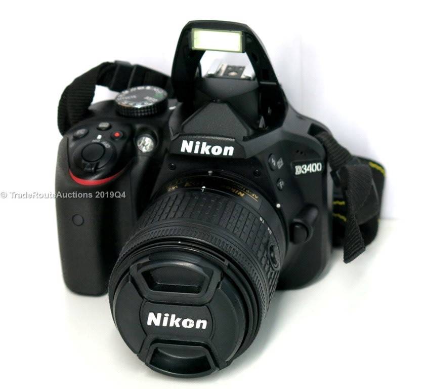 Nikon D3400 24.2 MP CMOS Digital SLR Camera body + Nikon AF-P 18-55 VR Lens Kit