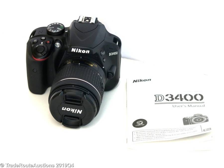 Nikon D3400 24.2 MP CMOS Digital SLR Camera body + Nikon AF-P 18-55 VR Lens Kit