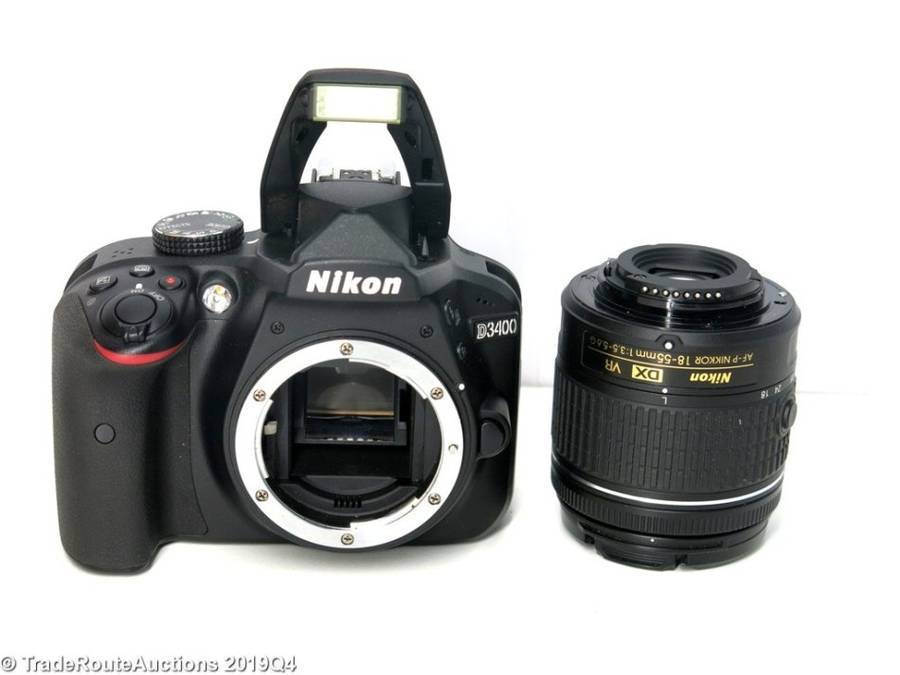 Nikon D3400 24.2 MP CMOS Digital SLR Camera body + Nikon AF-P 18-55 VR Lens Kit