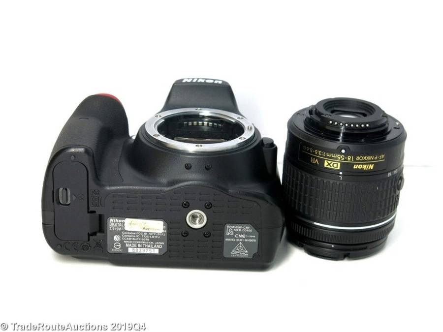 Nikon D3400 24.2 MP CMOS Digital SLR Camera body + Nikon AF-P 18-55 VR Lens Kit