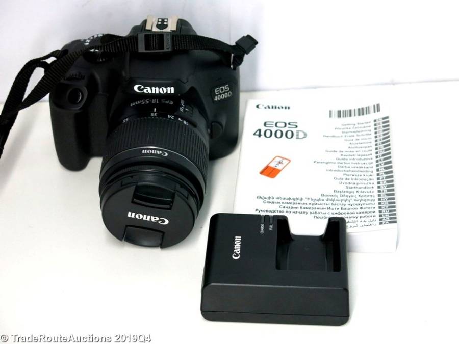 Canon 4000D DSLR Camera and EF-S 18-55 mm f/3.5-5.6 III Lens Kit