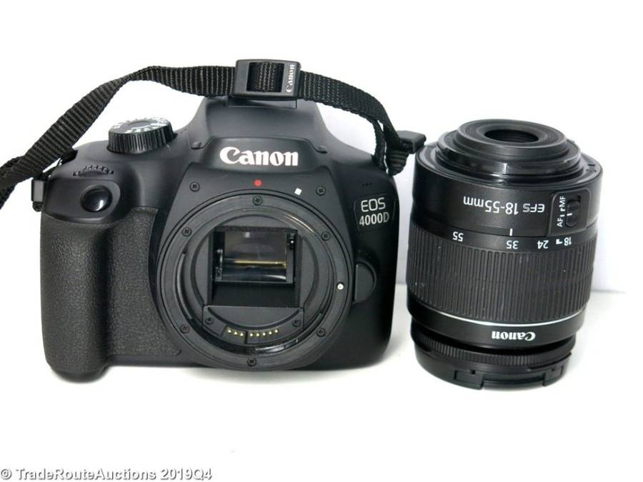 Canon 4000D DSLR Camera and EF-S 18-55 mm f/3.5-5.6 III Lens Kit