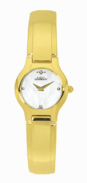 Michel Herbelin Gold Plated Ladies Watch - 17045/BP19