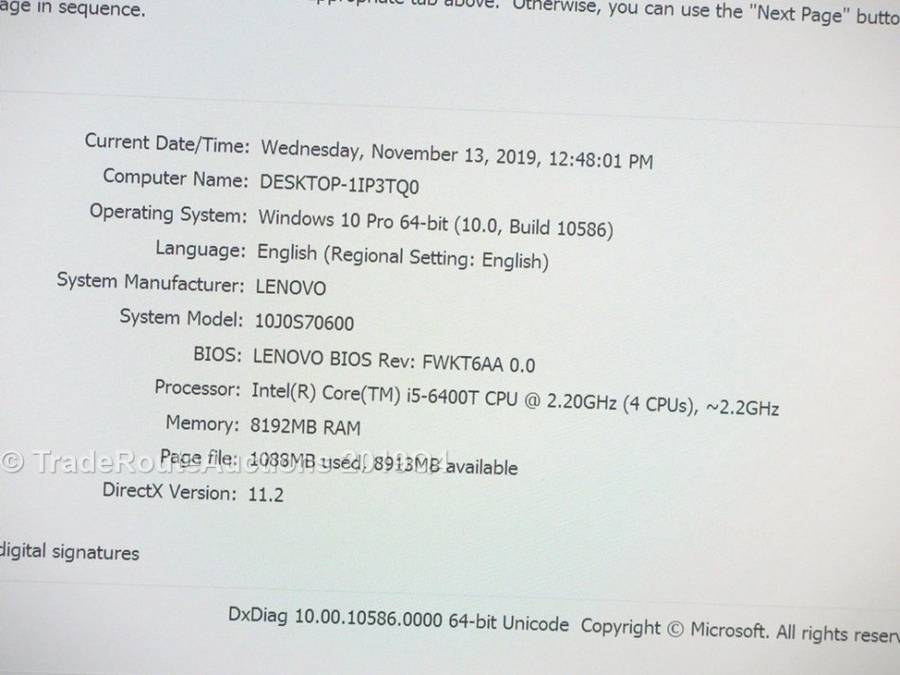 LENOVO M700 TINY Desktop PC Computer | CORE i5 6400T 6th Gen 2.2GHz | 8GB RAM | 500GB HDD