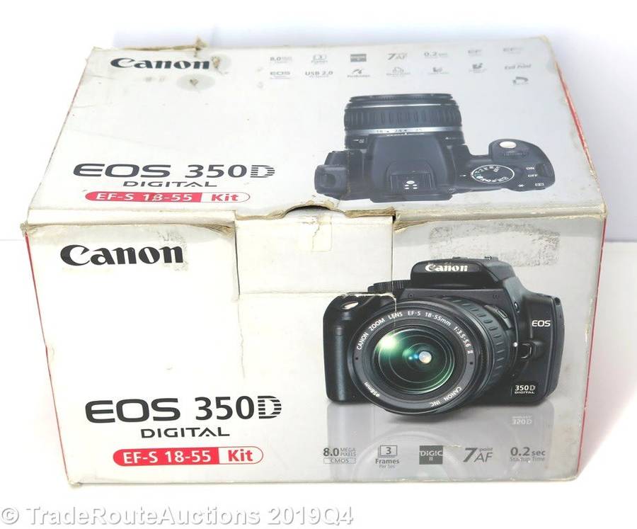 Canon EOS 350D Digital SLR camera (BLACK) WITH 18-55 mm EFS LENS