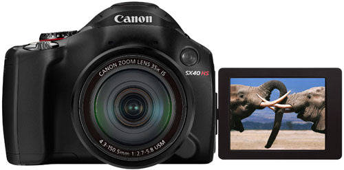 Canon SX40 HS Digital Camera | 35x Wide Angle Optical Image Stabilized Zoom | 2.7-Inch LCD
