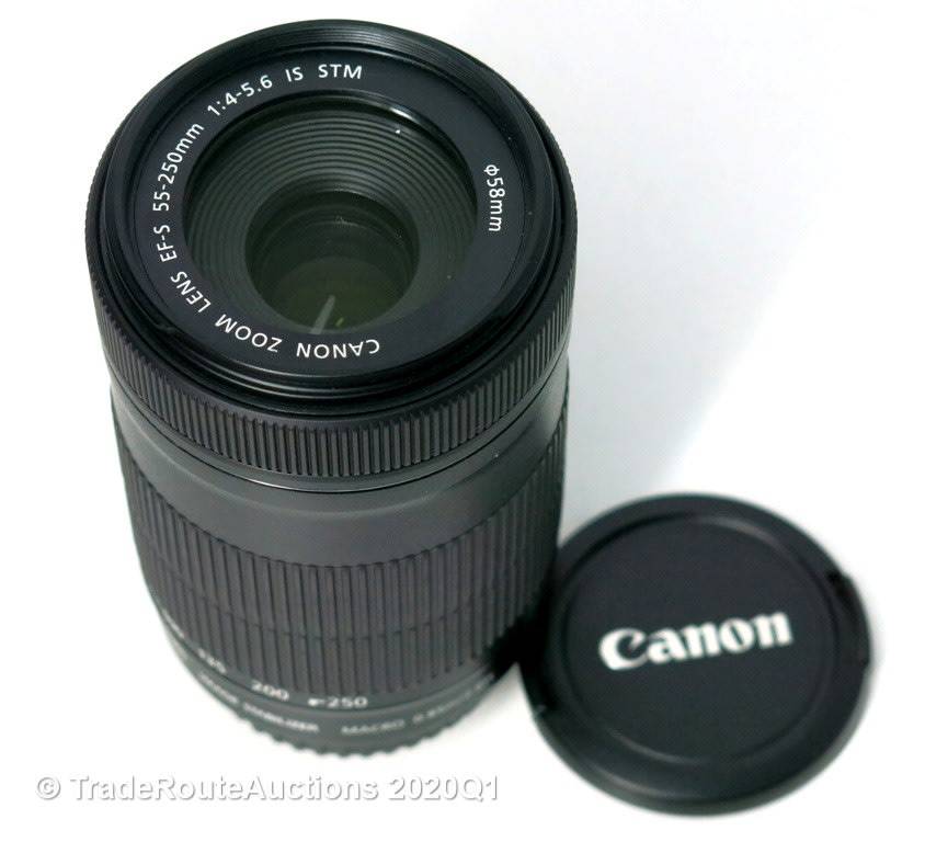 Canon EF-S 55-250m IS (Image Stabilizer) STM  Lens for Canon DSLR Cameras