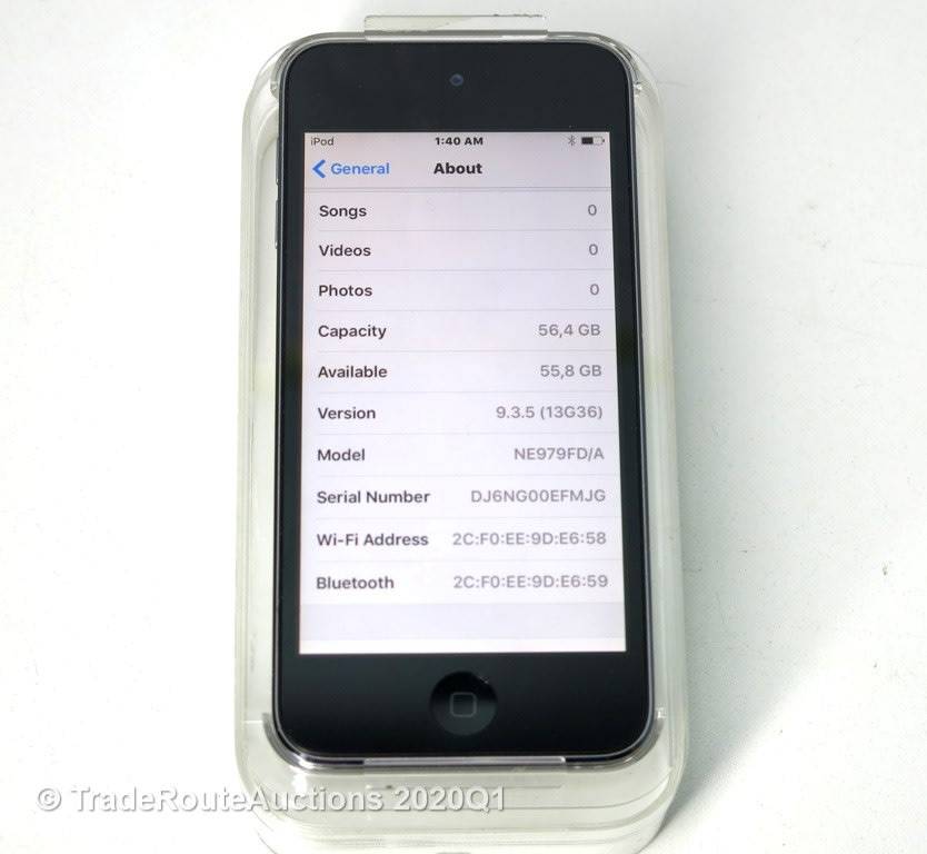 Apple iPod Touch | SPACE GREY | 64GB | 5th Generation | A1421 | NE979FD/A | RETINA DISPLAY