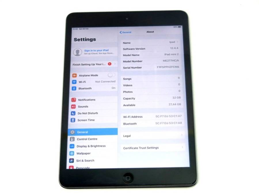 APPLE IPAD MINI 2 | 32GB | WiFi | SPACE GREY | ME277HC/A *** IPAD MINI 2** RETINA DISPLAY