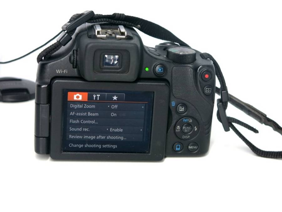 Boxed Canon Powershot SX60 HS 16.1MP Digital Camera 65x Optical Zoom Lens 3-inch LCD Tilt Screen