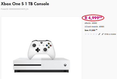 BOXED - Microsoft Xbox One S 1TB Console (WHITE) Model 1681 + 1 Controller