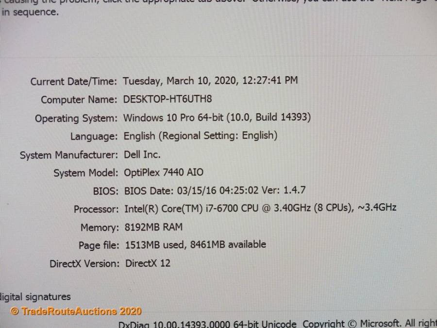 Dell OptiPlex 7440 23.8 inch AIO All in one Desktop PC