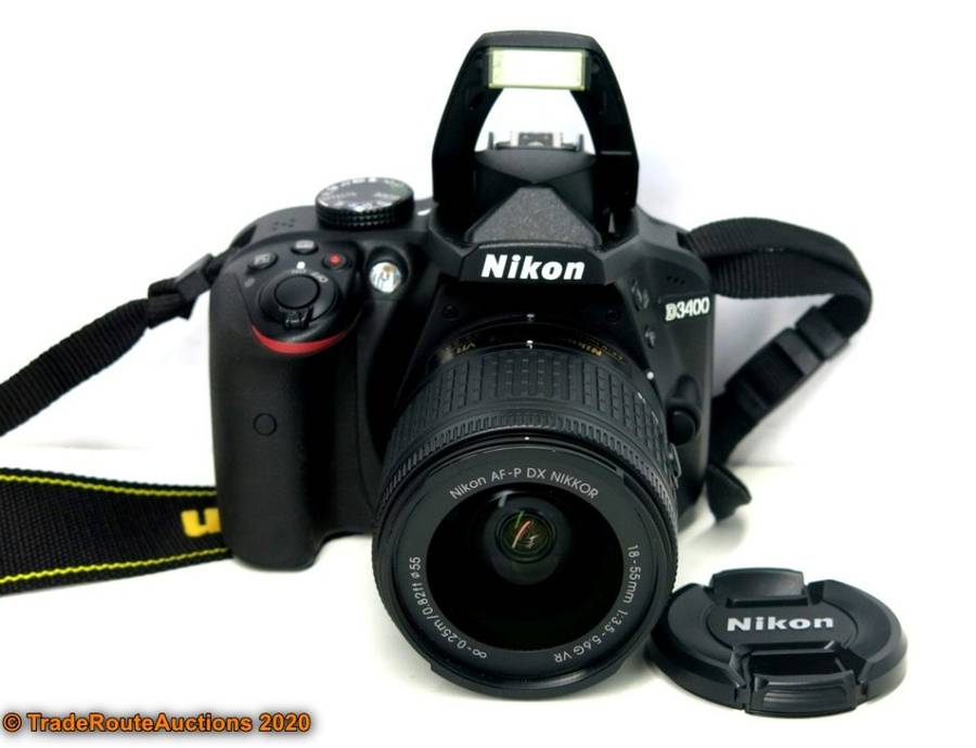 Nikon D3400 24.2 MP CMOS Digital SLR Camera body + Nikon AF-P 18-55 VR Lens Kit
