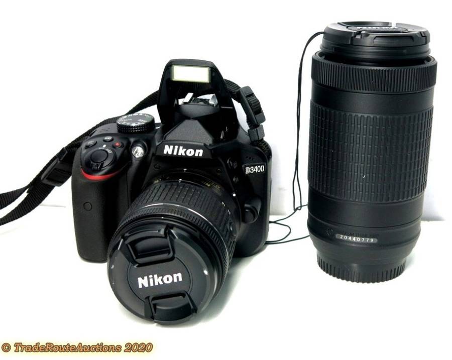 Nikon D3400 Camera & AF-P 18-55mm + AF-P DX 70-300mm F/4.5-6.3G ED VR Twin Lens KIT