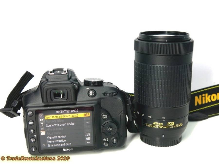 Nikon D3400 Camera & AF-P 18-55mm + AF-P DX 70-300mm F/4.5-6.3G ED VR Twin Lens KIT