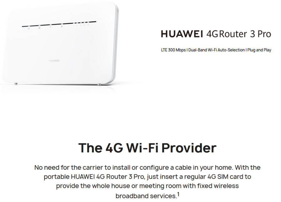 BRAND NEW | Huawei 4G Router 3 Pro B535, 4G 300Mbps Mobile WiFi Router Modem | Uses SIM Card |