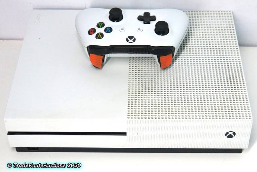 Microsoft Xbox One S 500GB Console (WHITE) Model 1681 + 1 Controller (WHITE)