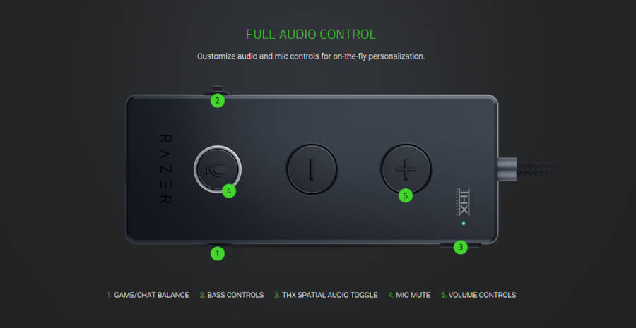 Razer - Kraken Tournament Edition Wired Gaming Headset THX - Black (PC/Gaming)