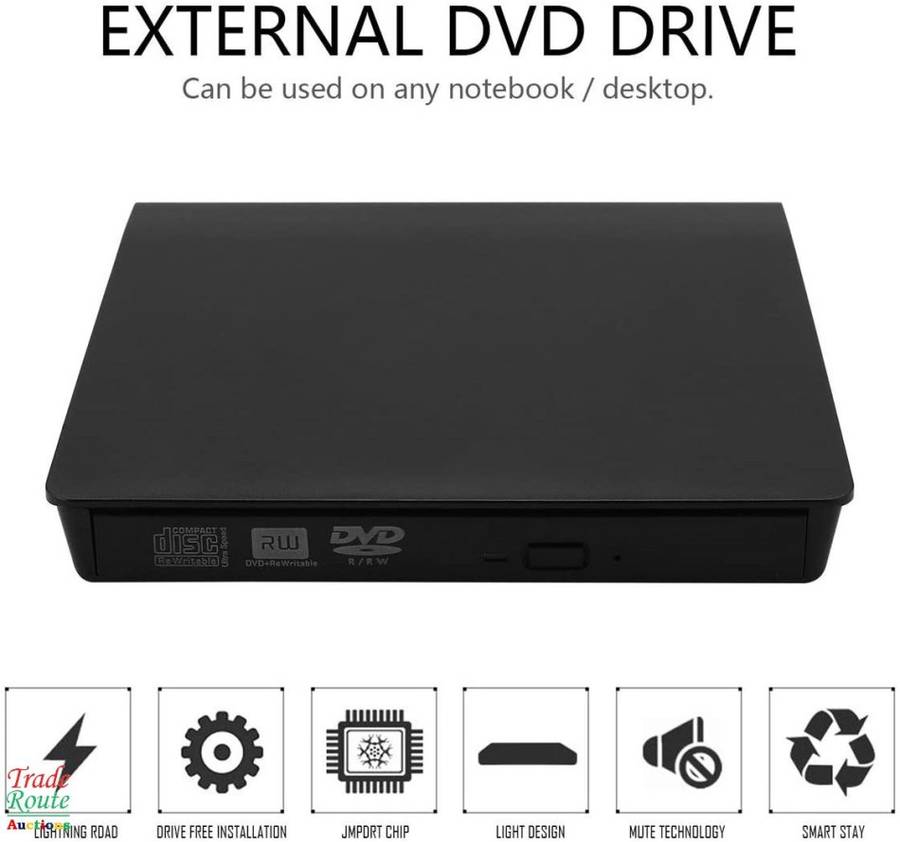 Mobile External USB 3.0 CD DVD-RW Burner DVD Writer Drive Plug And Play For Laptop / Desktop PC