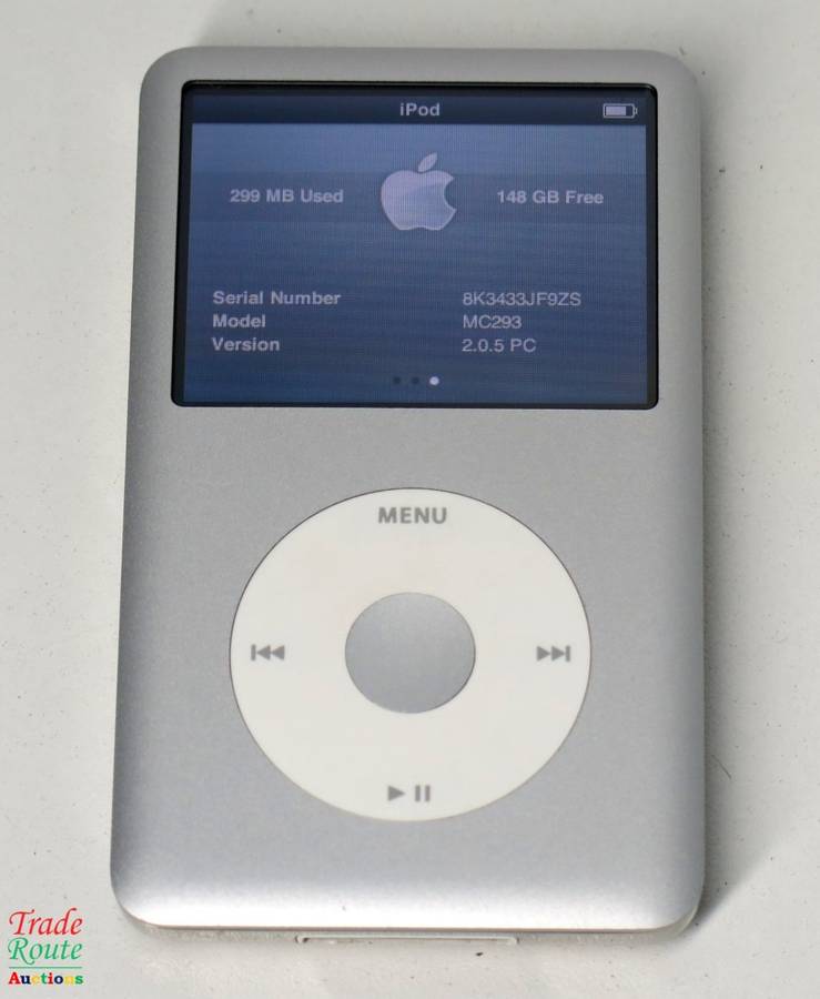 Apple IPod Classic 160GB [ MC293 ] [A1238] [7th Generation] ** IPOD 160GB SILVER 2.5" LCD Screen